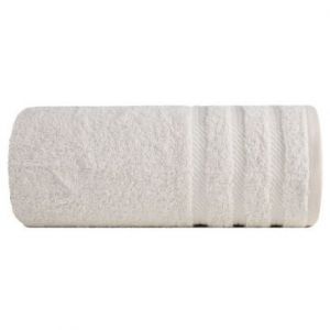 Ręcznik bawełniany z bordiurą VITO 70X140 kremowy