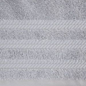 Ręcznik bawełniany z bordiurą VITO 50X90 srebrny