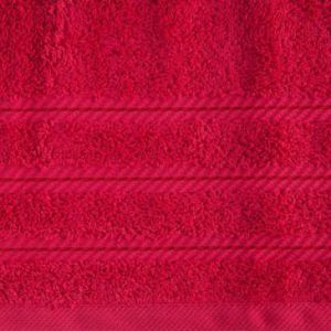 Ręcznik bawełniany z bordiurą VITO 50X90 amarantowy
