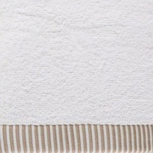 Komplet ręczników bawełnianych z roślinnym wzorem KOS 50x90 + 70x140 kremowy