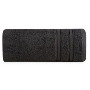 Ręcznik bawełniany z bordiurą MANOLA 50X90 czarny