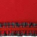 Ręcznik świąteczny z falbankami SANTA 50X90 czerwony x6