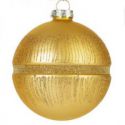 Bombka świąteczna szklana choinkowa BSZ153B 10cm złota x4
