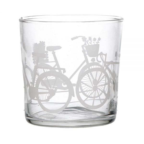 La Porcellana Bianca Zestaw 6 szklanek Babila z grubym dnem rower 350 ml