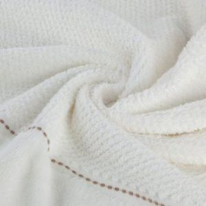 Ręcznik bawełniany z bordiurą SALADO 70X140 kremowy