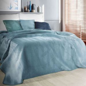 Narzuta na łóżko pikowana SOFIA 200X220 niebieska