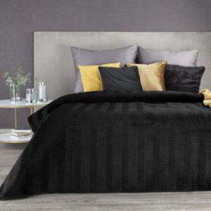 Narzuta na łóżko pikowana SOFIA 200X220 czarna