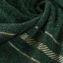 Ręcznik bawełniany z bordiurą KORAL 70X140 ciemnozielony