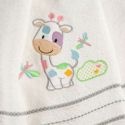 Ręcznik dziecięcy z kapturem BABY Kolorowa krówka 100X100 biały