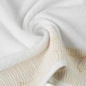 Ręcznik bawełniany z bordiurą METALI 70X140 biały