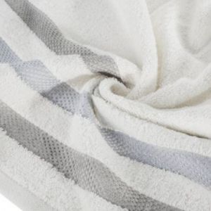 Ręcznik bawełniany frotte z bordiurą GRACJA 50X90 kremowy