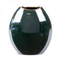 Wazon dekoracyjny ceramiczny MORA 22X12X25 ciemnozielony