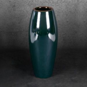 Wazon dekoracyjny ceramiczny MORA 12X12X30 ciemnizielony