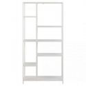Actona Regał z półkami NEWIE styl minimalistyczny 79,5x30x165 biały