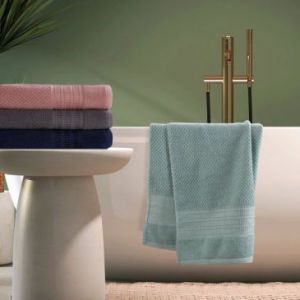 Ręcznik bawełniany z bordiurą SITA 50X90 kremowy