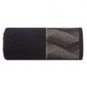 Ręcznik bawełniany z bordiurą VICTORIA 50X90 czarny