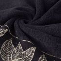 Ręcznik bawełniany z bordiurą VICTORIA5 50X90 czarny