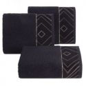 Ręcznik bawełniany z bordiurą VICTORIA9 50X90 czarny