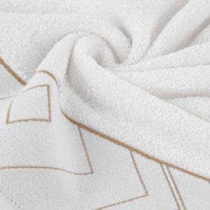 Ręcznik bawełniany z bordiurą BLANCA 50X90 biały