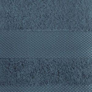 Ręcznik bawełniany z bordiurą LORITA 50X90 ciemnoniebieski