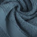 Ręcznik bawełniany z bordiurą LORITA 50X90 ciemnoniebieski