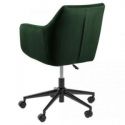 Actona Fotel krzesło biurowe gamingowe NUTRI kolor butelkowa zieleń