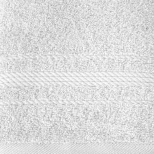 Ręcznik bawełniany z ozdobną bordiurą ELMA 70X140 biały