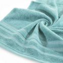 Ręcznik bawełniany frotte z bordiurą JUDY04 70X140 turkusowy