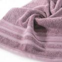 Ręcznik bawełniany frotte z bordiurą JUDY08 50X90 liliowy
