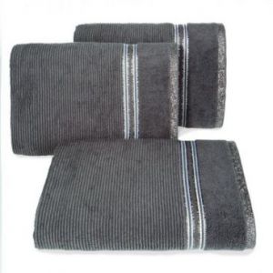 Ręcznik bawełniany frotte z bordiurą FILON04 50X90 stalowy