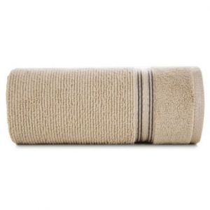 Ręcznik bawełniany frotte z bordiurą FILON06 50X90 beżowy