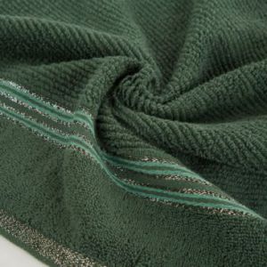Ręcznik bawełniany frotte z bordiurą FILON07 70X140 c. zielony