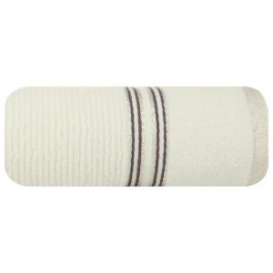 Ręcznik bawełniany frotte z bordiurą FILON02 30X50 kremowy