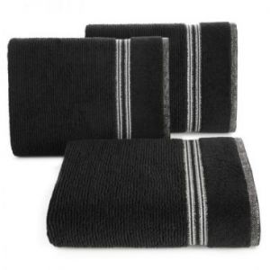 Ręcznik bawełniany frotte z bordiurą FILON11 30X50 czarny