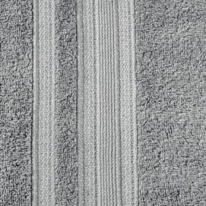 Ręcznik bawełniany frotte z bordiurą JUDY03 50X90 szary