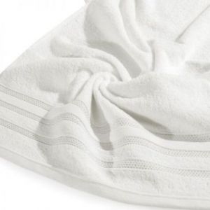 Ręcznik bawełniany frotte z bordiurą JUDY11 70X140 kremowy