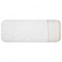 Ręcznik bawełniany frotte z bordiurą LUNA01 70X140 biały