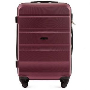 Wings Średnia walizka podróżna na kółkach ABS M burgund