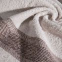 Komplet 2 ręczników z melanżową bordiurą KALI 50x90 70x140 beżowe