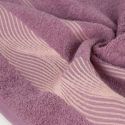 Ręcznik frotte z żakardową bordiurą SYLWIA 70X140 liliowy