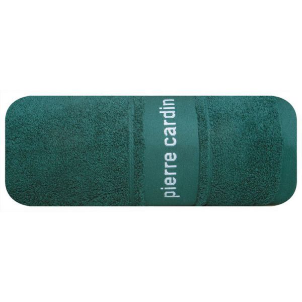 Ręcznik bawełniany Pierre Cardin bordiura z logo 30X50 ciemny turkusowy