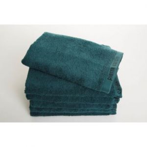 Ręcznik bawełniany Pierre Cardin lamówka z logo 50X90 ciemny turkusowy