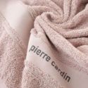 Ręcznik bawełniany Pierre Cardin bordiura z logo 50X100 pudrowy