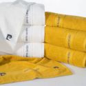 Ręcznik bawełniany Pierre Cardin bordiura z logo 50X100 pudrowy