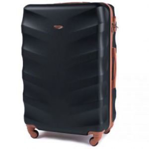Wings Albatross Duża walizka podróżna L z ABS czarna
