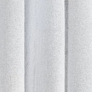 Firana z błyszczącym nadrukiem LENA na taśmie 140X270 biała