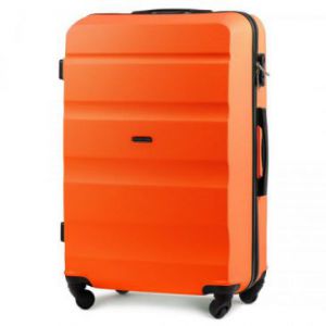 Wings Lovebird Duża walizka podróżna L z ABS pomarańczowa