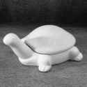 Figurka szkatułka ceramiczna żółw RISO 20X14X9 biała
