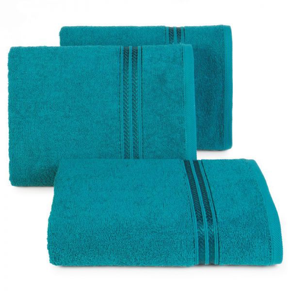 Ręcznik klasyczny bawełna frotte LORI 30X50 turkusowy