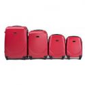 Wings Zestaw 4 walizek podróżnych (L,M,S,XS) z ABS czerwone